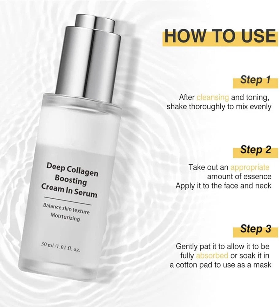 Deep Collagen Anti-Wrinkle Cream In Serum,Collagen Serum For Face All Skin 30ml