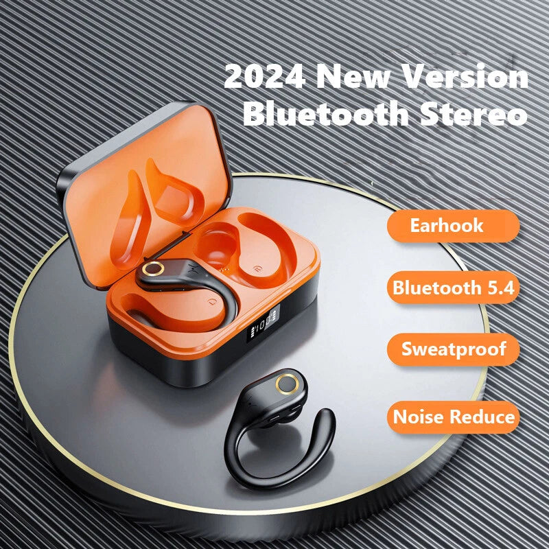 TWS Wireless Bluetooth Earphones Headphones Sports Running Bass Earbuds Ear Hook