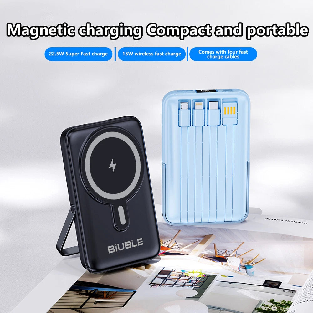 9000000mAh Power Bank Magsafe Magnetic USB Fast Charger Battery Pack  for Phone
