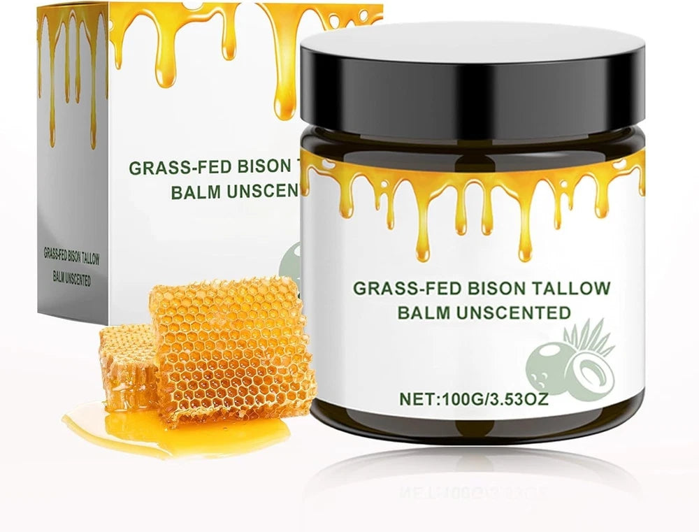 Organic Tallow and Honey Balm-Beef Tallow Face Cream-Grass Fed Beef Tallow Moist