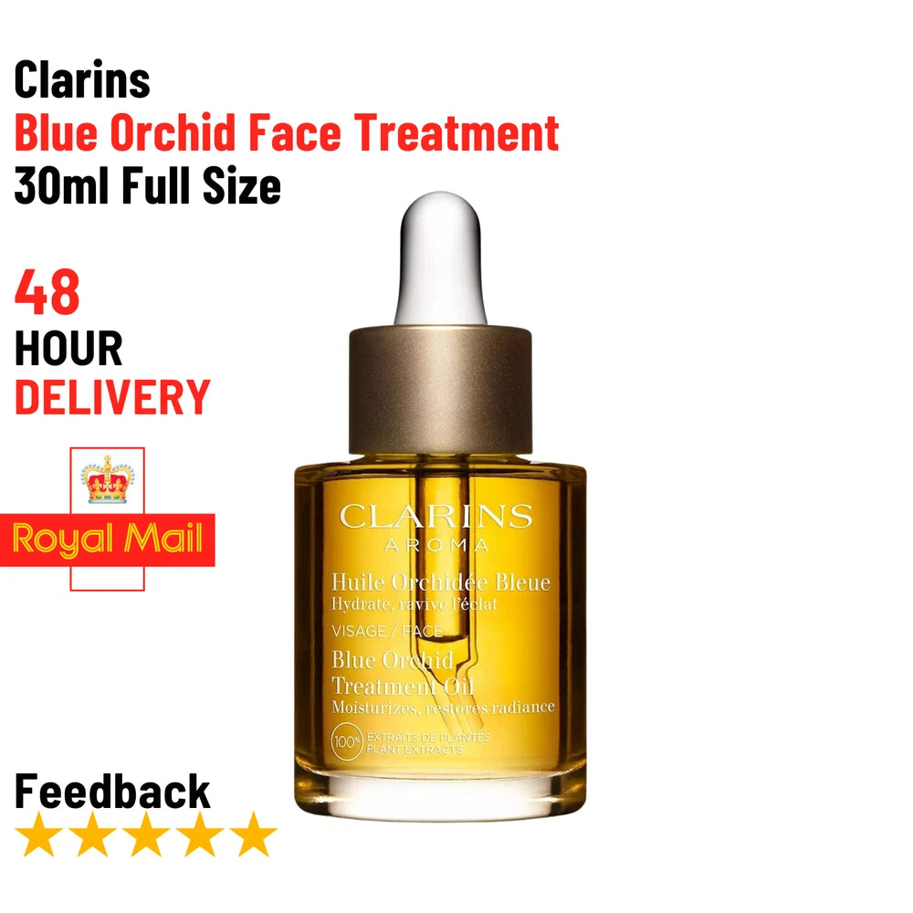 Clarins Blue Orchid Face Oil 30ml (New/Sealed)