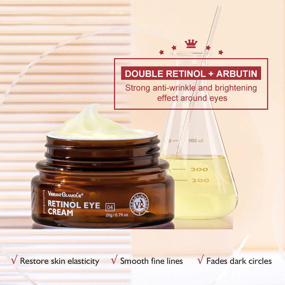 Best 100% Under Eye Cream Retinol, Remove Dark Circles Wrinkles Lines Puffy Eyes