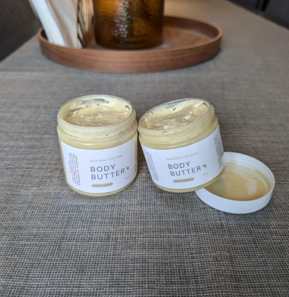 Handmade Whipped Shea Body Butter – Rose Scented 150ml, All-Natural Moisturiser