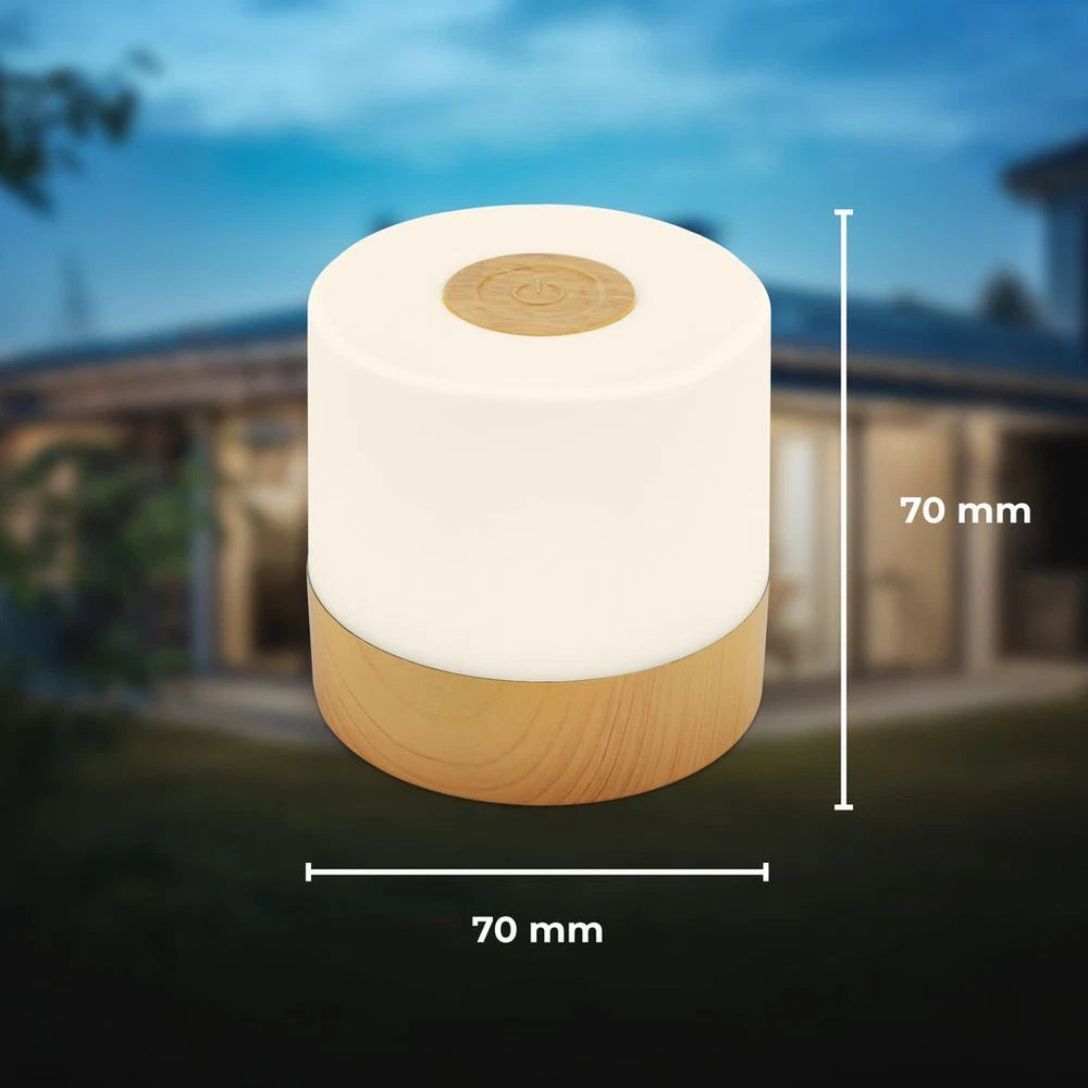 Mini LED Table Lamp Desk Light Rechargeable Battery Dimmable IP44 Touch