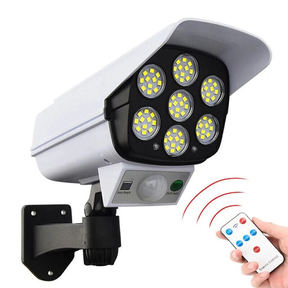 2X 77LED Solar PIR Motion Sensor Wall Light Outdoor Street Garden Security Lamp