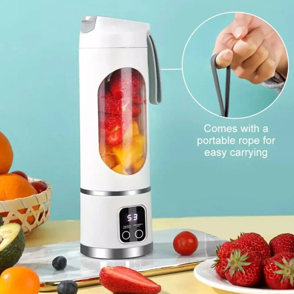 450ml Portable USB Rechargeable Juicer Cup Electric Mixer Blender Smoothie Maker