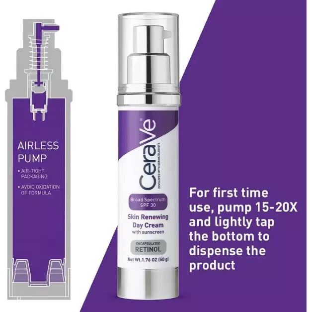 2x Cerave Skin Renew Day Cream, SPF 30,  (1.76oz)