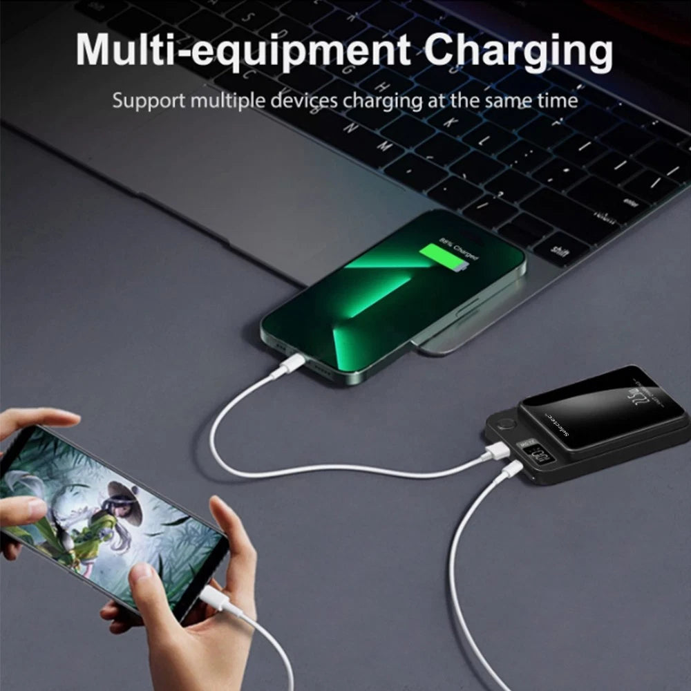 9000000mAh Power Bank Magsafe Magnetic USB Fast Charger Battery Pack for Phone