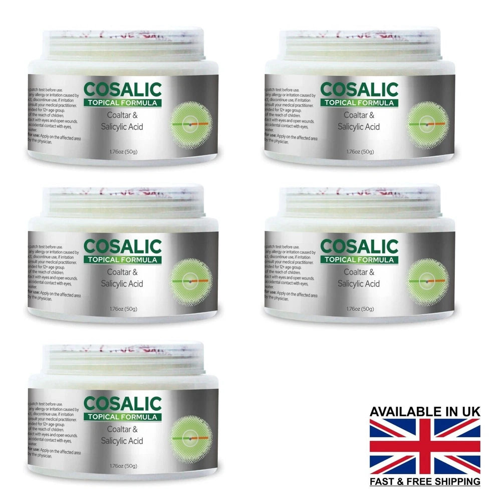 Cosalic Coal Tar Salicylic Acid | 50g/1.76oz | Psoriasis & Eczema Treatment