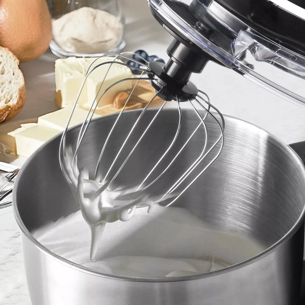 5L Stand Mixer for Baking – Stainless Steel Bowl, Dough Hook & Whisk Included