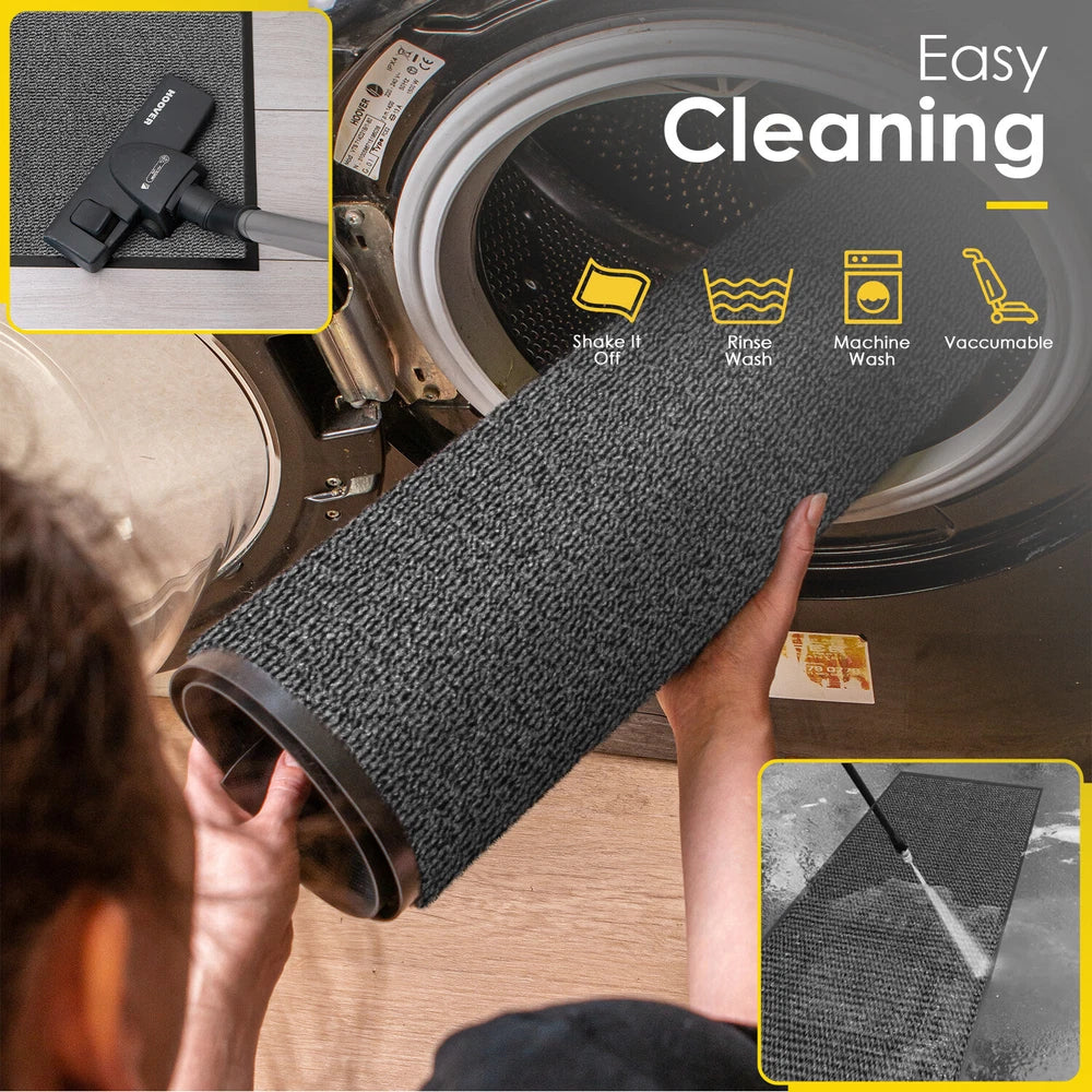 Door Mat Heavy Duty Barrier Rubber Entrance Non-Slip Floor Rugs Kitchen Runner