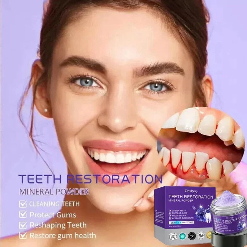 6-1X Teeth Restoration Mineral Powder, Effective in Strengthening Teeth and Gums