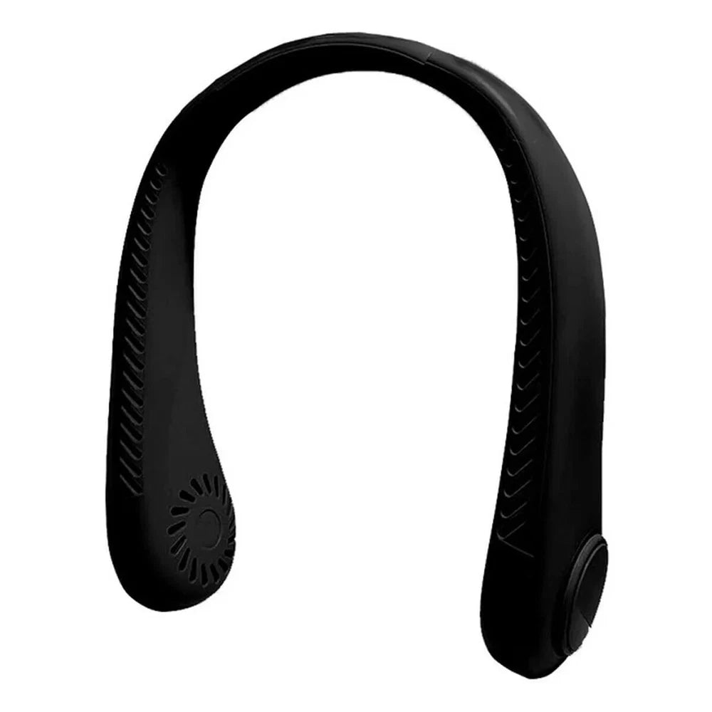 Portable Neck Mini Fan Lazy Neck Hanging USB Rechargeable Air Cooler Fan UK