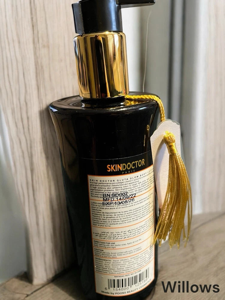 Skin Doctor Gluta Glow Skin Whitening Lotion Body Milk 400ml SPF 30 (ORIGINAL)