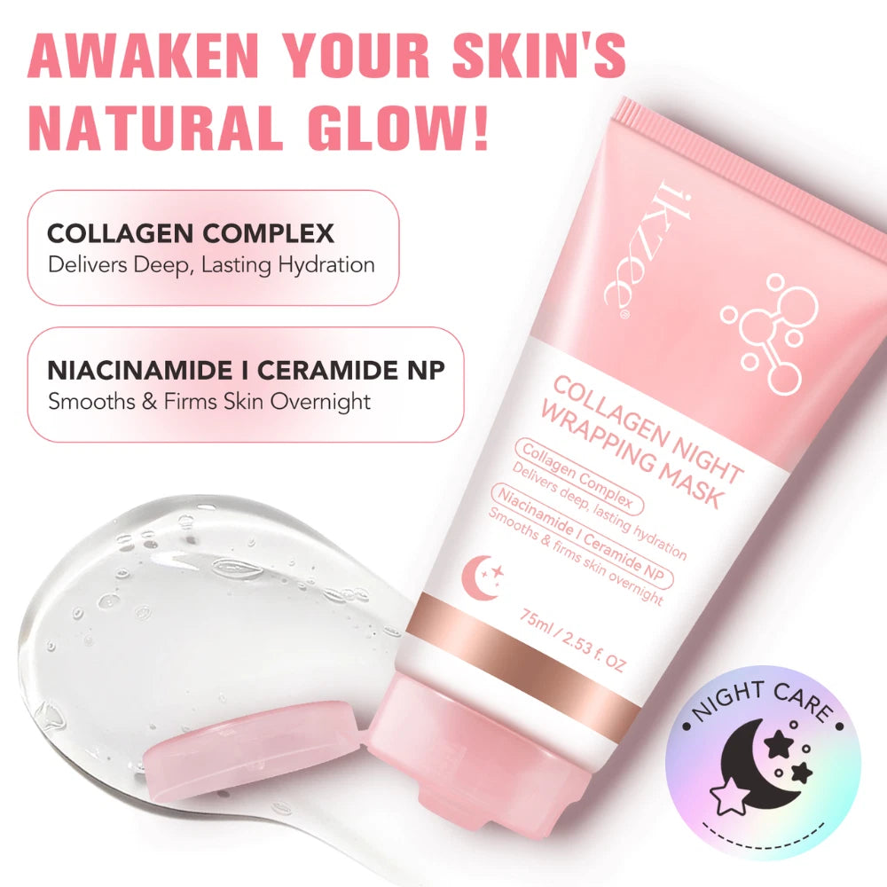 Overnight Collagen Korean face mask for Tightening brightening and hydration