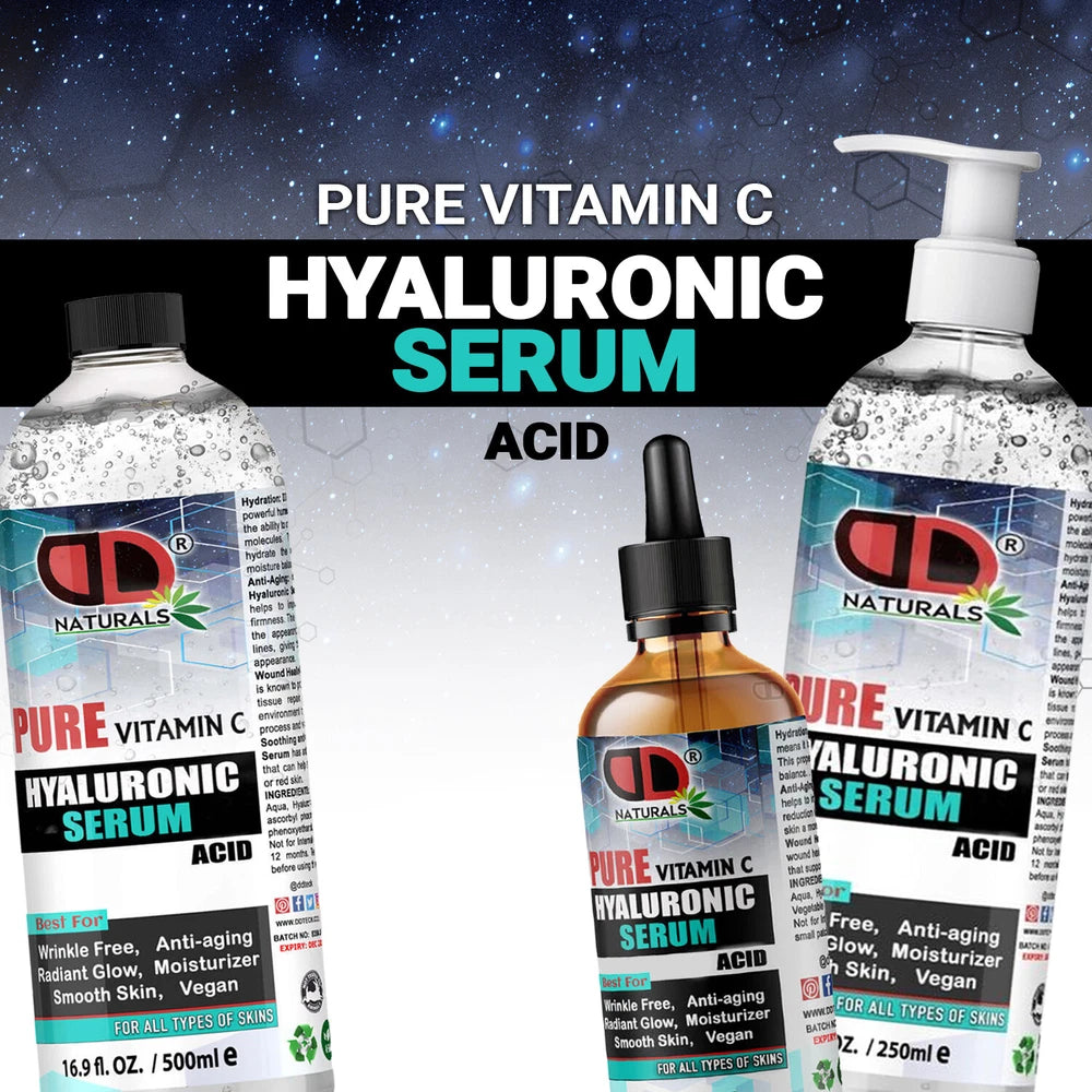 DD Hyaluronic Acid Serum Hydrating Anti Ageing Wrinkle Plumping Vitamin C
