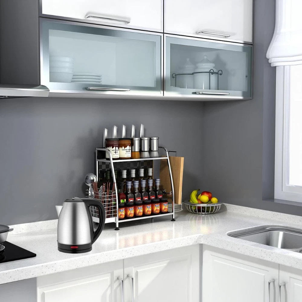 Electric Kettle Stainless Steel Cordless Jug 1.8L Overheat Protection 1500W UK