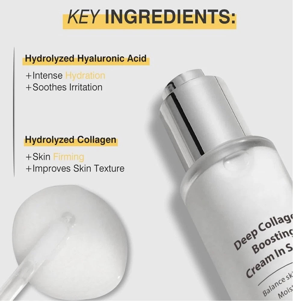 Deep Collagen Anti-Wrinkle Cream In Serum,Collagen Serum For Face All Skin 30ml