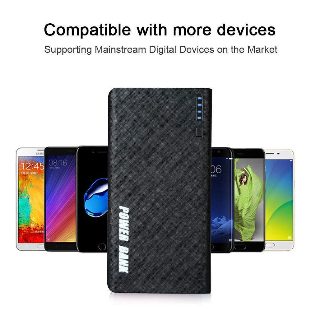 9000000mAh Power Bank Fast Charger Battery Pack Portable 4 USB for Mobile Phone.