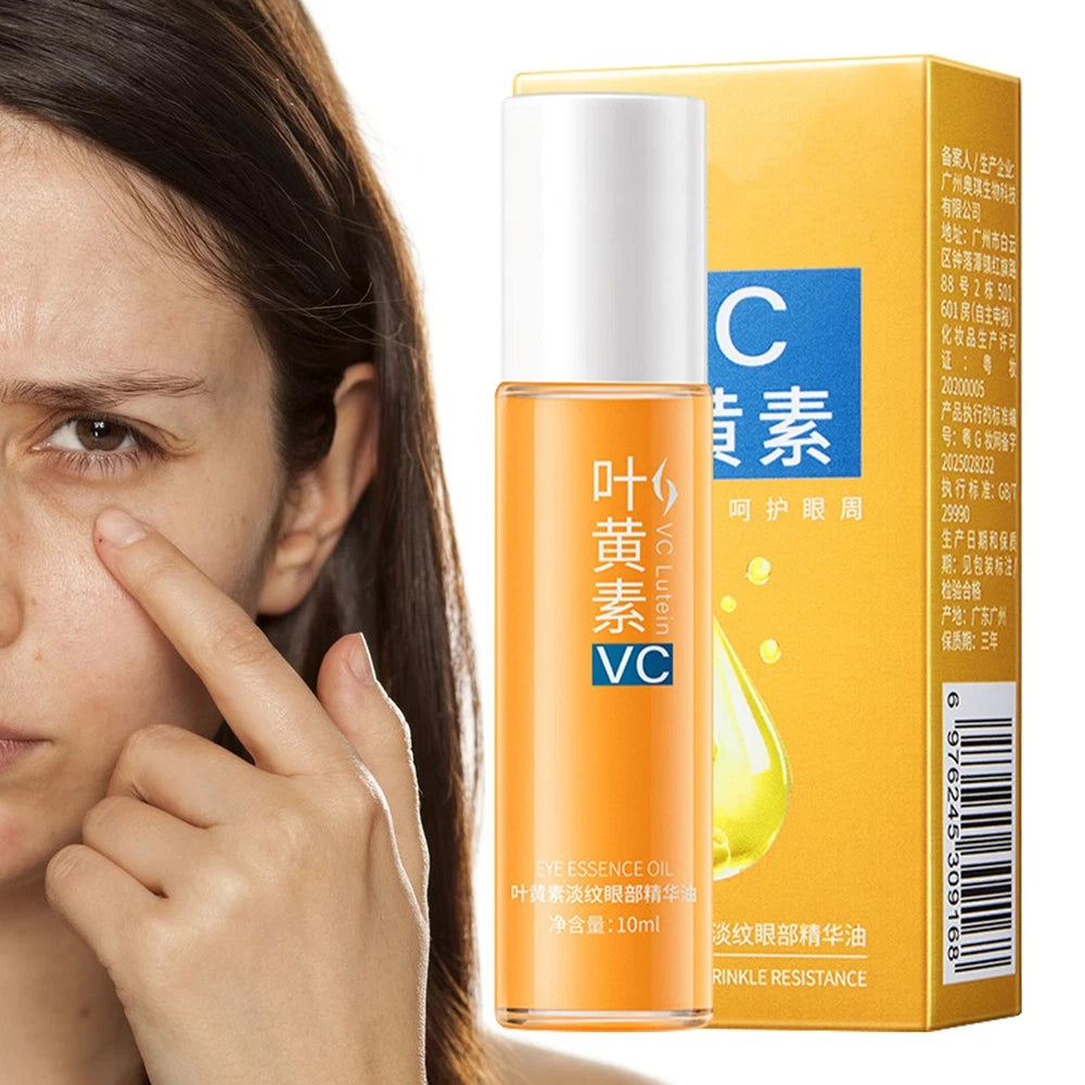 3x Lutein Eye Essence Oil VC Eye Serum Anti-Wrinkle Moisturizing 10ml