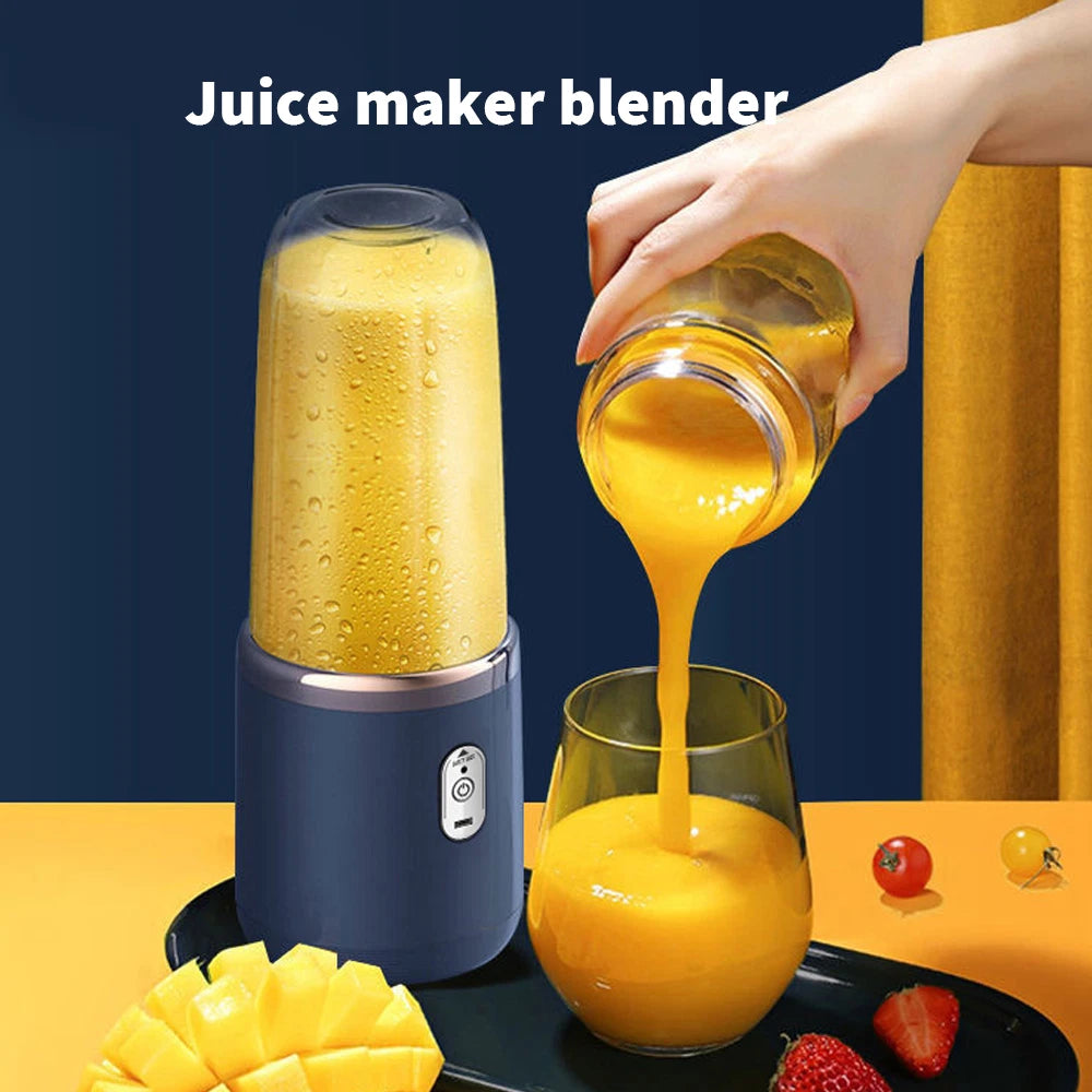 400ml Mini Electric Juice Maker Portable Blender Smoothie Juicer Fruit Machine