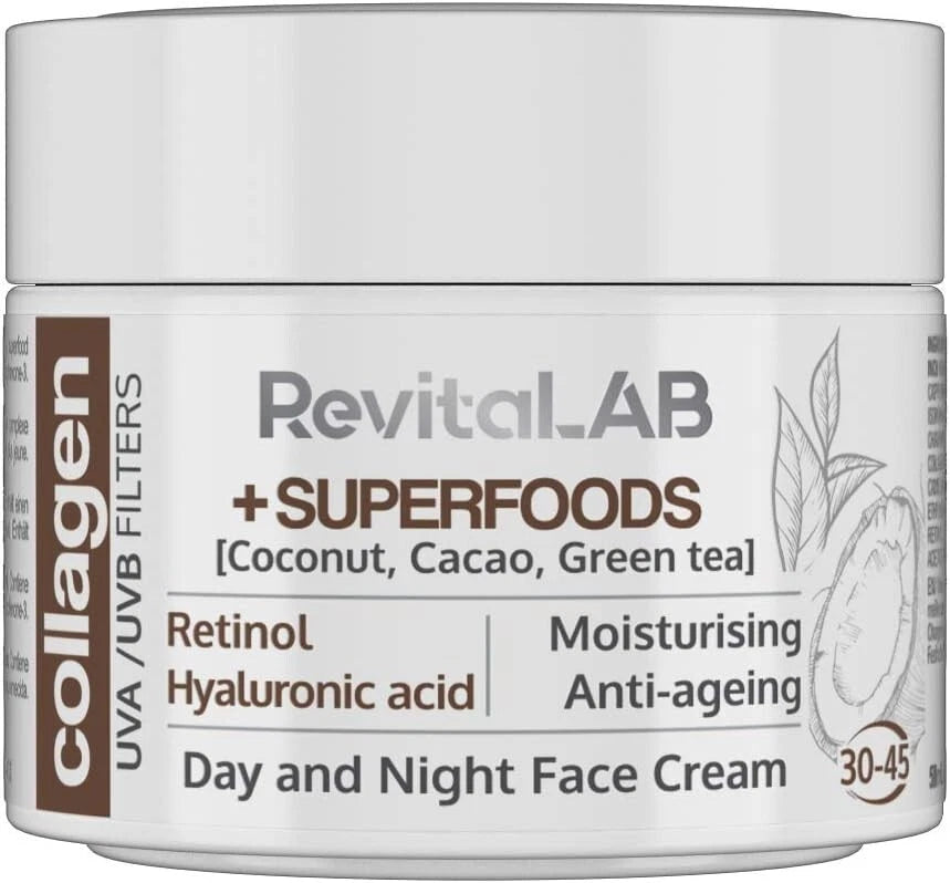 Anti Wrinkle Collagen Retinol FACE LIFT CREAM Hyaluronic Acid Day & Night skin