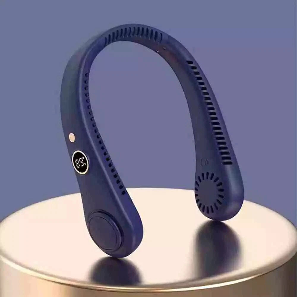 Portable Neck Mini Fan Lazy Neck Hanging USB Rechargeable Air Cooler Fan UK