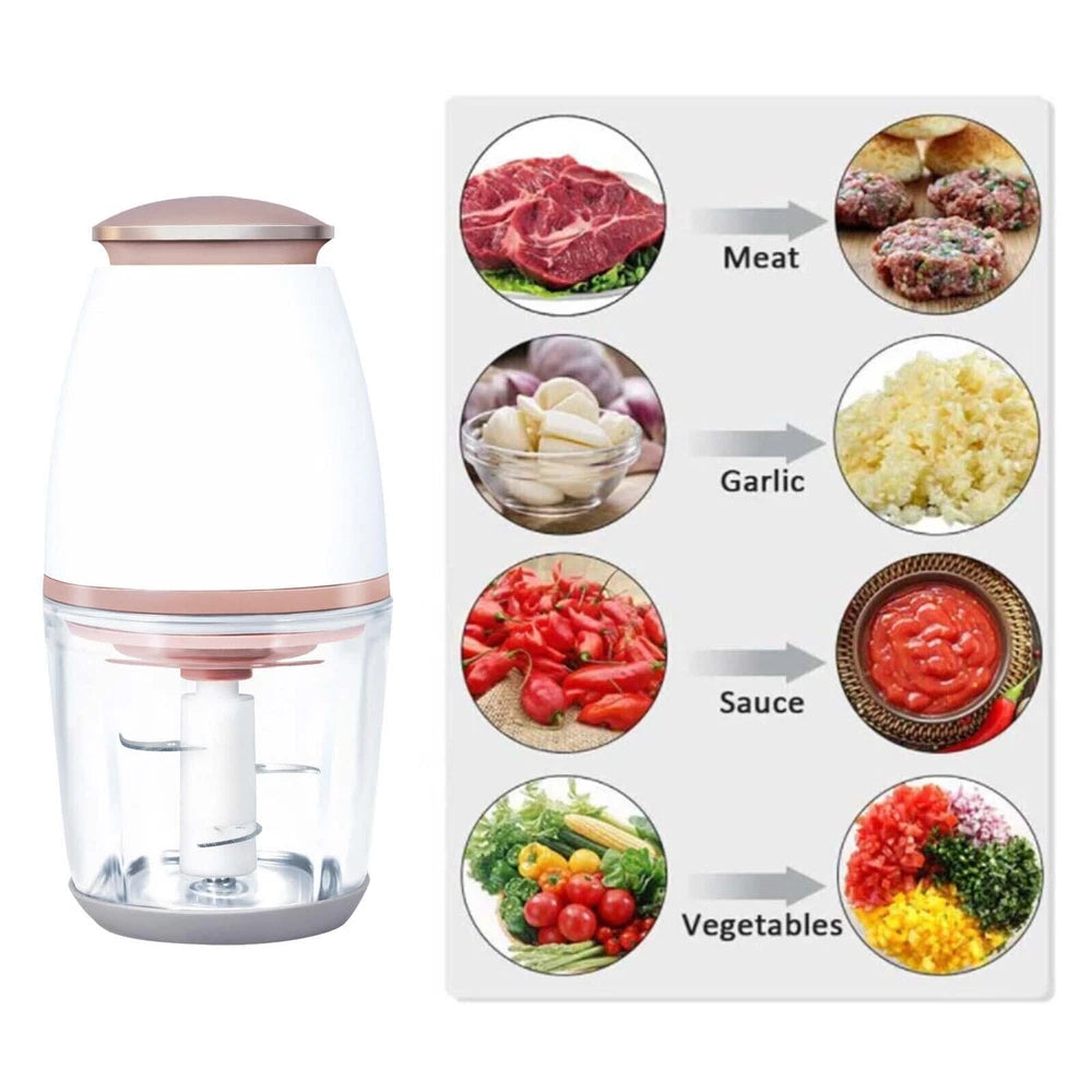 Electric Food Processor Blender Mini Chopper Meat Grinder 700ML Mixer Kitchen