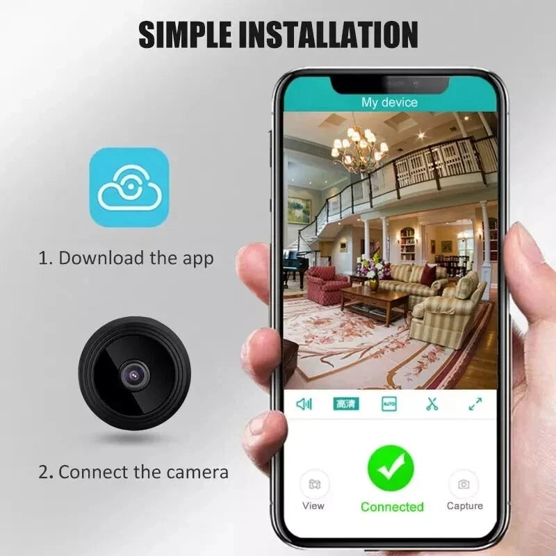 1080P HD Wireless MINI CCTV WiFi  Indoor &Outdoor IP Camera CAM Home Security