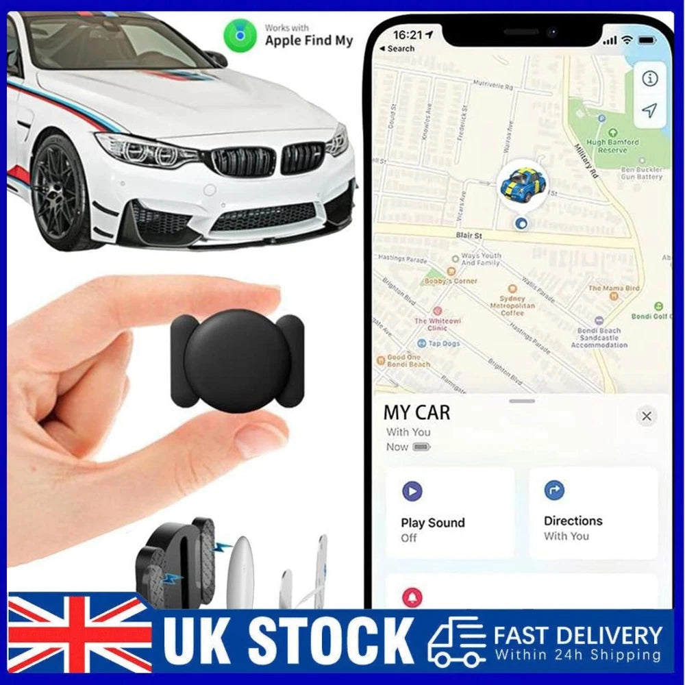 Mini Hidden Car Tracker Device with Magnetic Case for Vehicles, Real-Time GPS