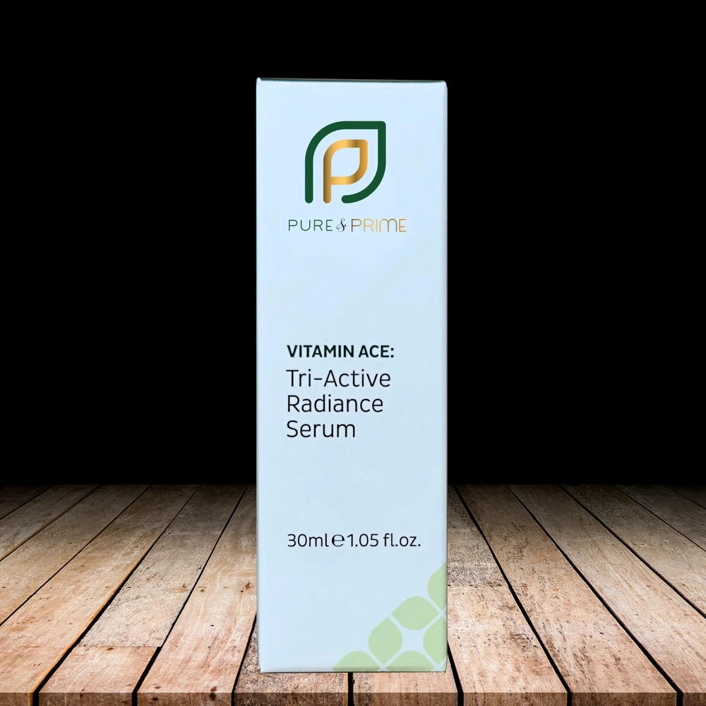 2 X P & P Vitamin A C E, Tri-Active Radiance Serum with hyaluronic acid, 30ml