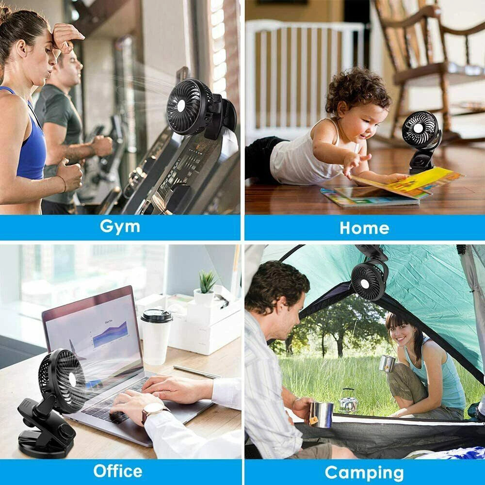 Neck Fan USB Portable Neck Fan Rechargeable Portable Cooler Neckband Bladeless~