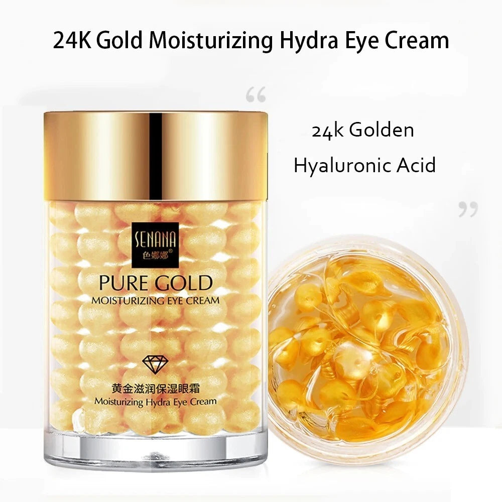 24K Gold Niacinamide Serum - Korean Anti-Aging Face & Eye Care Skincare Set