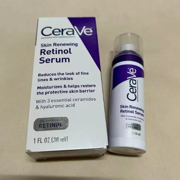 2X CeraVe Skin Renewing Retinol Resurfacing Hydrating Acid Serum Cream 30ml UK