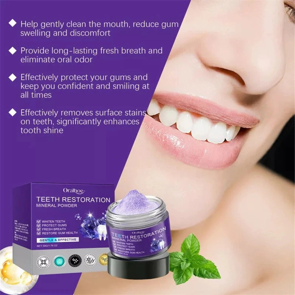 6-1X Teeth Restoration Mineral Powder, Effective in Strengthening Teeth and Gums