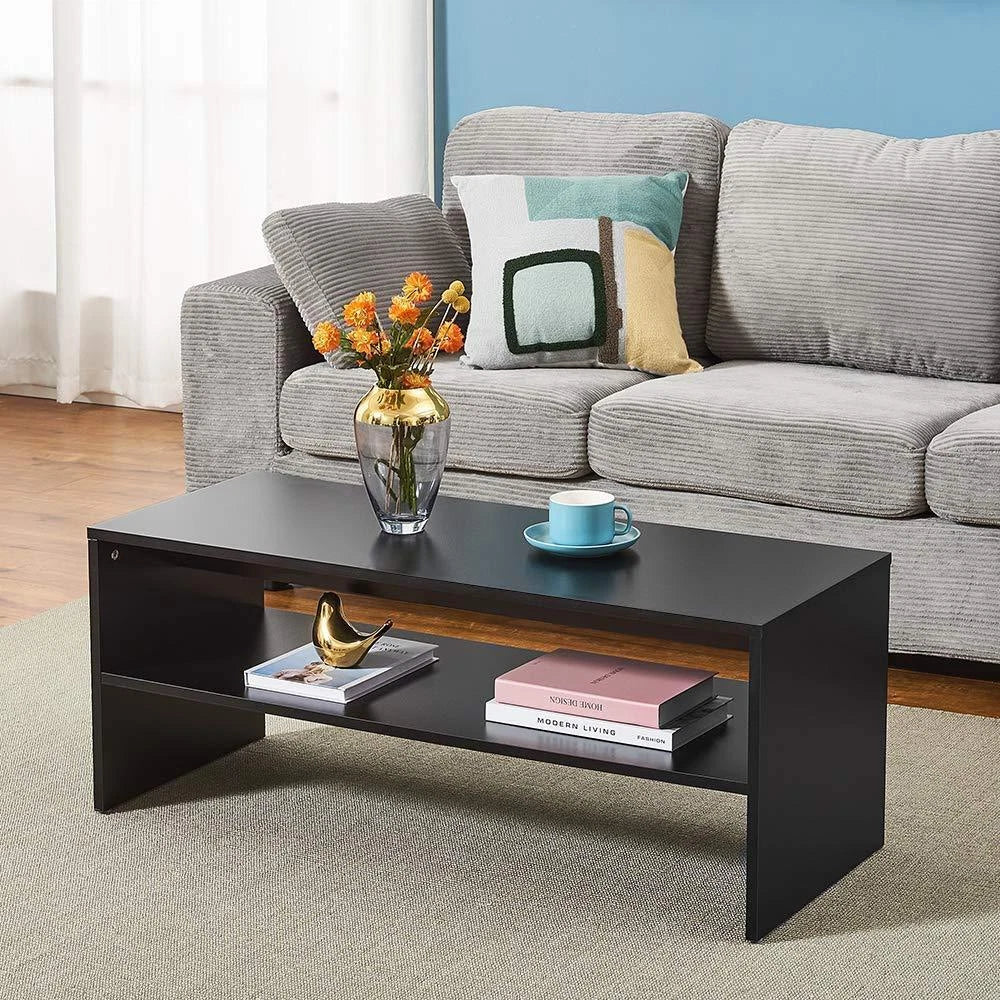 2 Tiers Coffee Table Couch End Side Sofa Tea Table Accent Table Simple TV Stand