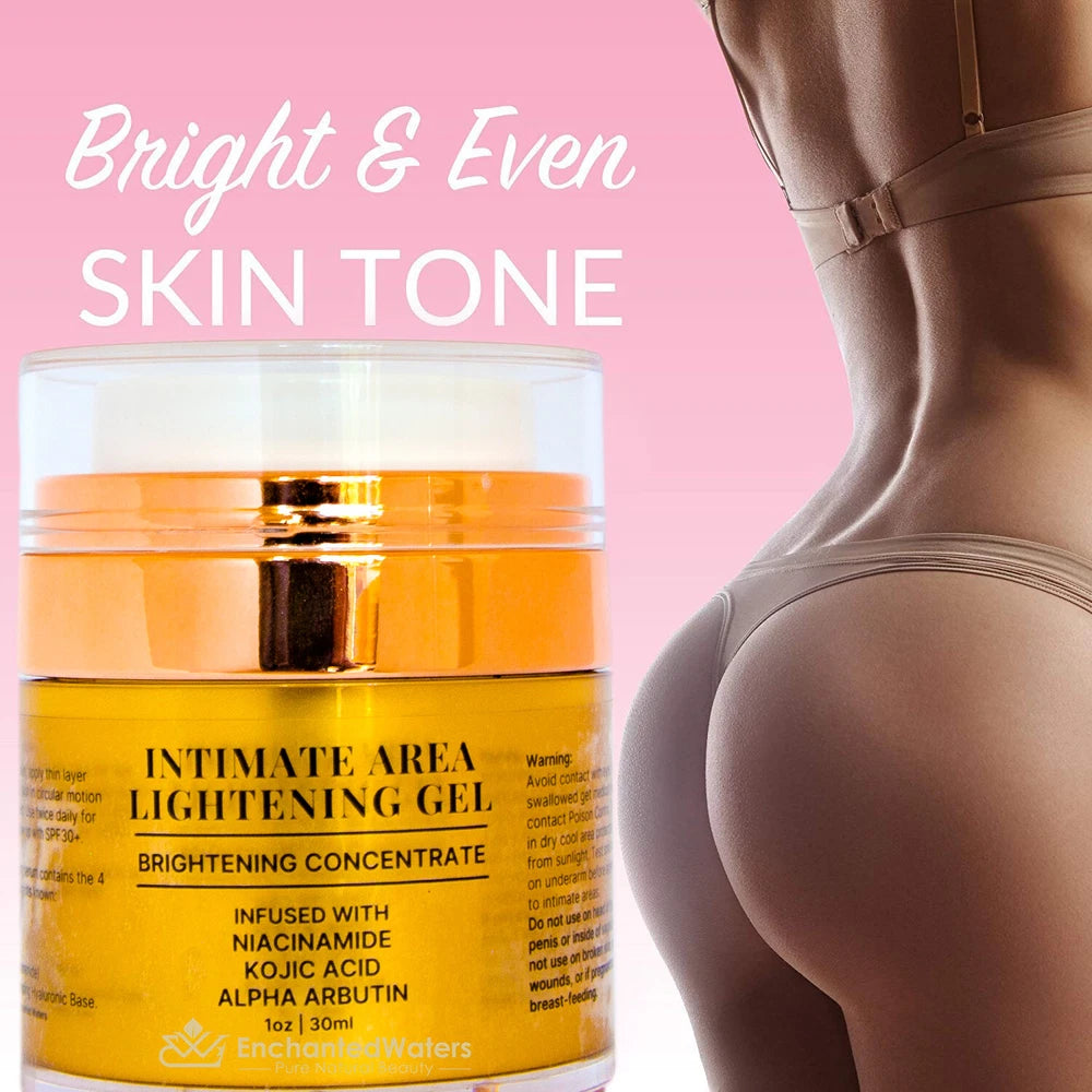 Intimate Skin Whitening Gel Lightening Body Bleach Cream, Vaginal/Anal Bleaching