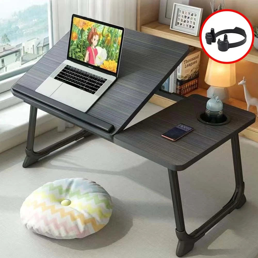 Folding Laptop Table Stand Bed Tray Sofa Lap Portable Computer Desk Breakfast