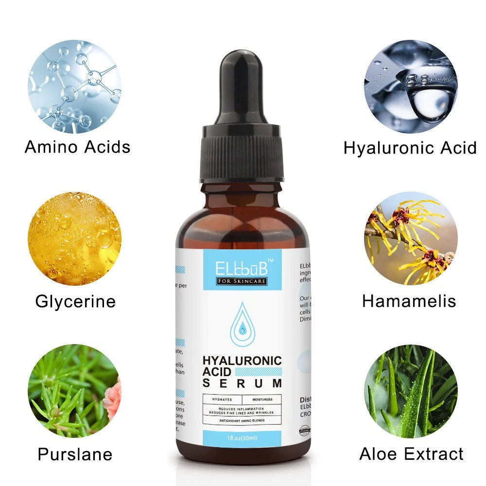Pure Hyaluronic Acid Serum , Vitamin C Face Serum Strong Anti Wrinkle Anti Aging