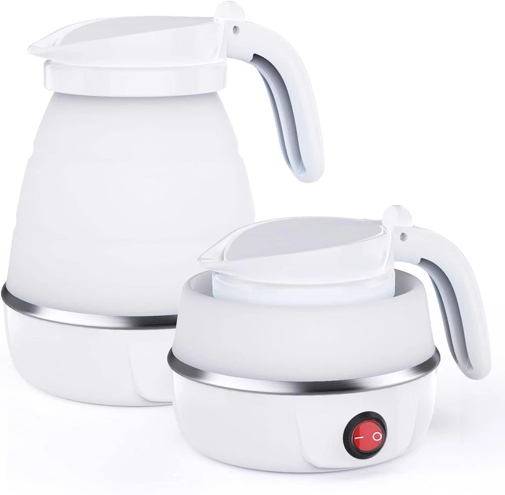 600ML Electric Kettle Camping Kettle Foldable Travel Kettle Silicone Portable UK