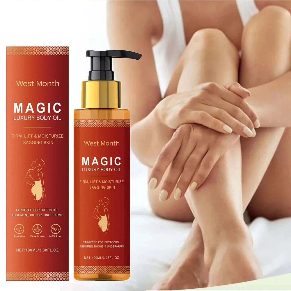 Luxury Magic Body Oil 7 Cold-pressed Natural Oils For Glow Remedy Skin 100ml