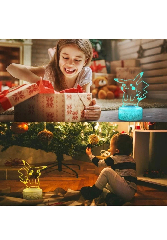 3D Illusion LED Night Light,7 Colors Gradual Changing Touch Switc ONAF