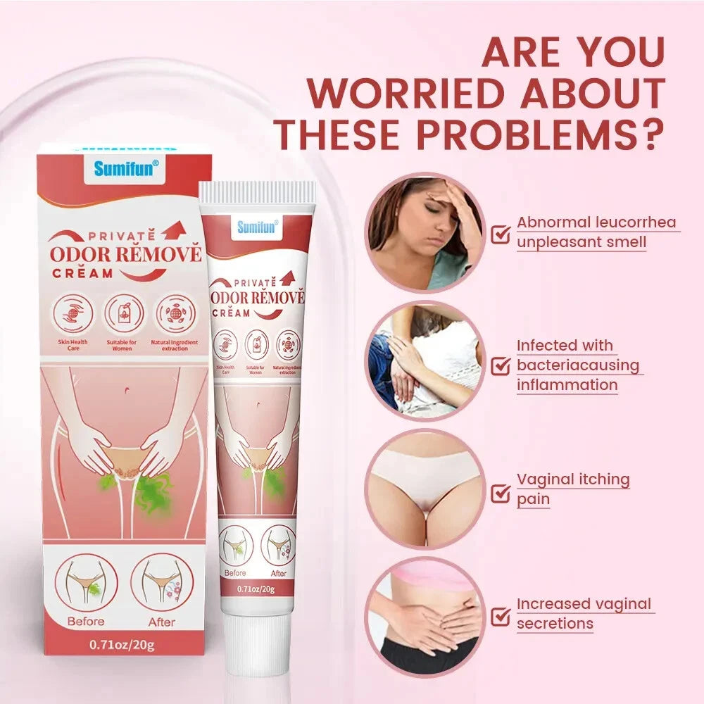 20g New Private Parts Cream Remove Odour Genitals Deodorant Anti-Itch Ointment