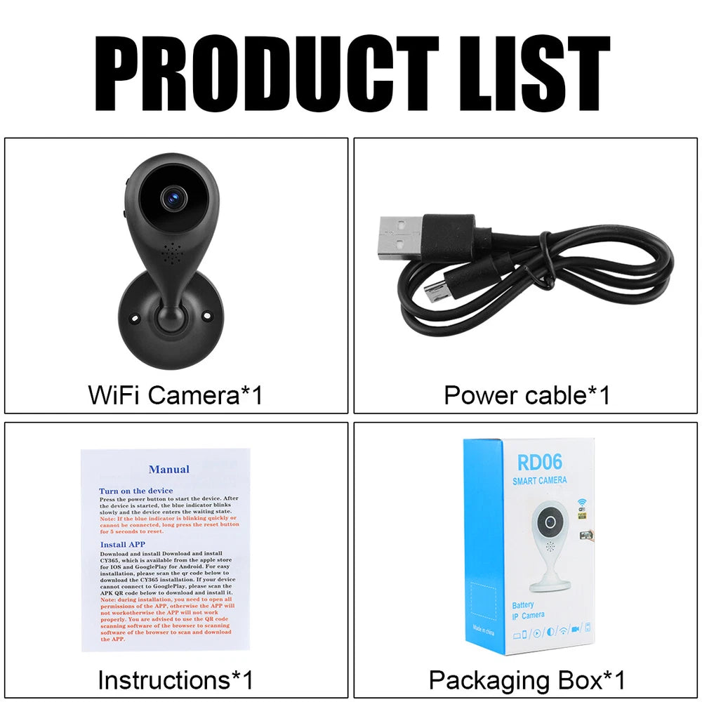 1080P WiFi CCTV Indoor & Outdoor Wireless Camera Home Security Night Vision Cam