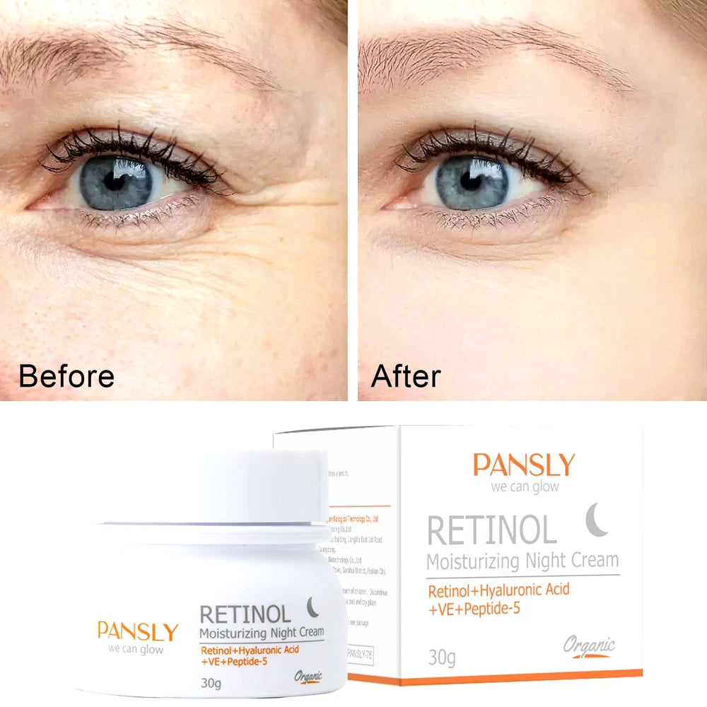 Anti-Wrinkle Firm & Lift Night Cream 50ml Rational+Hyaluronic Acid+VE+Peptide-5