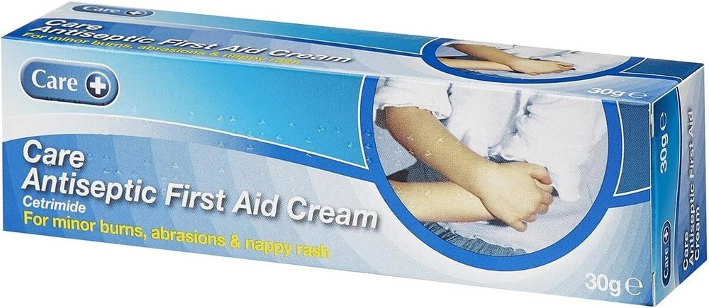 Care Antiseptic First Aid Cream,for Minor Burns,Abrasions and Nappy Rash-30gX3pc