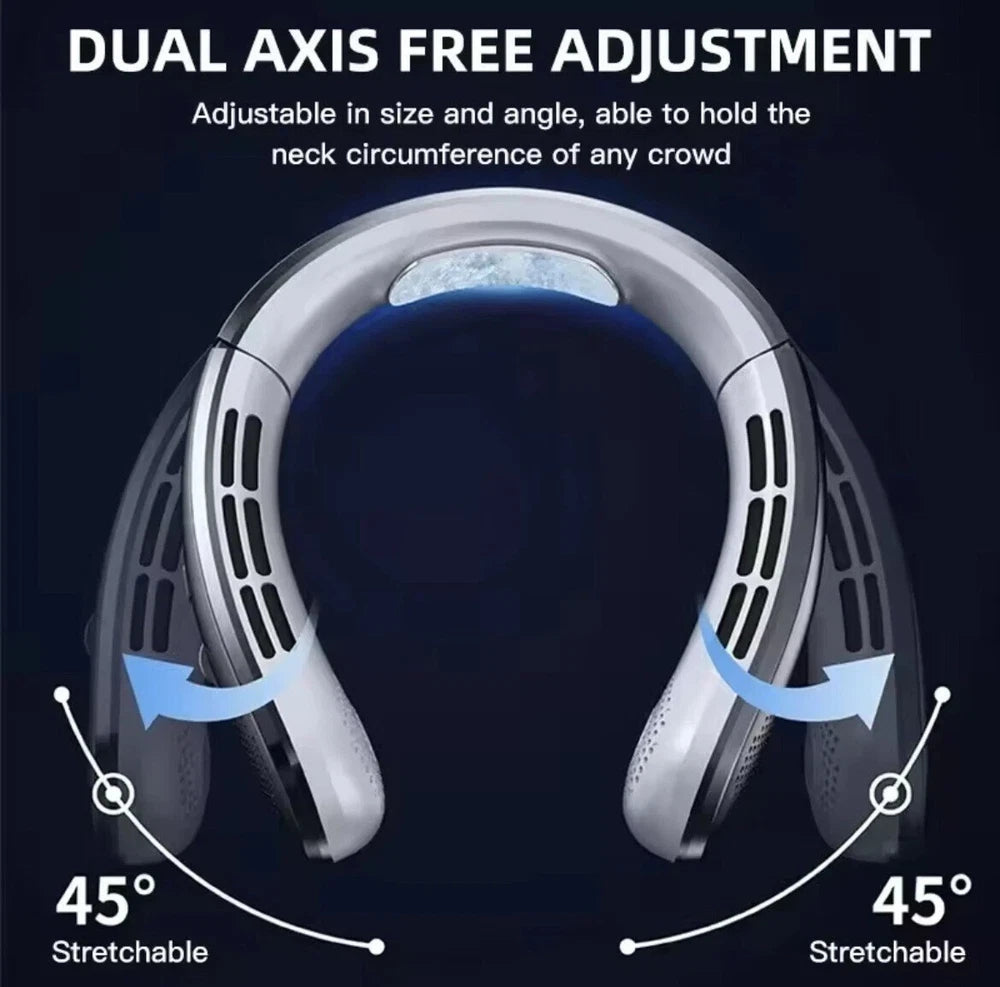 Xiaomi 8000mAh USB Rechargeable Bladeless Hanging Neck Fan - Portable&Quiet