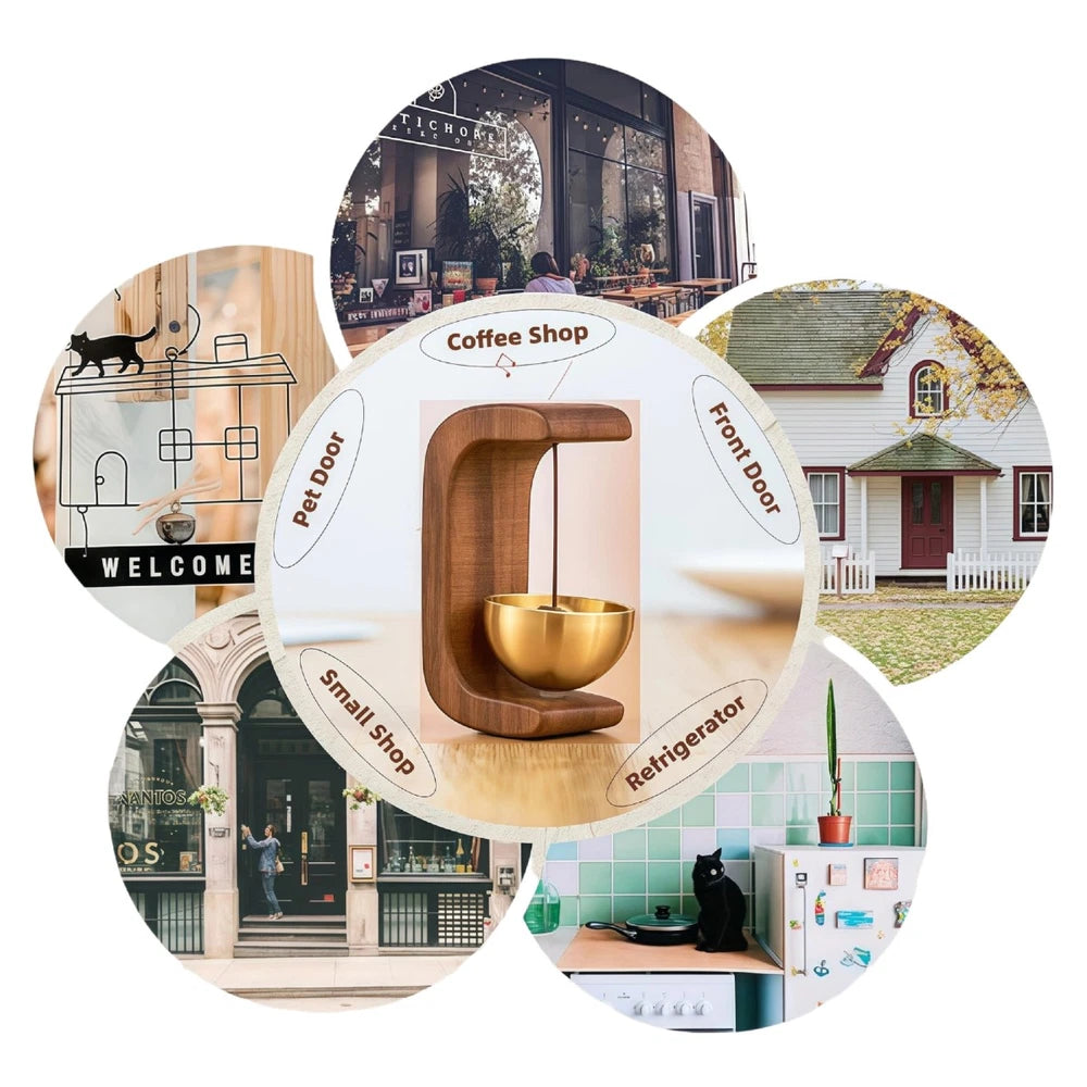 Magnetic Entrance Hanging Doorbell Door Opening Entry Chime Doorbell C Shape