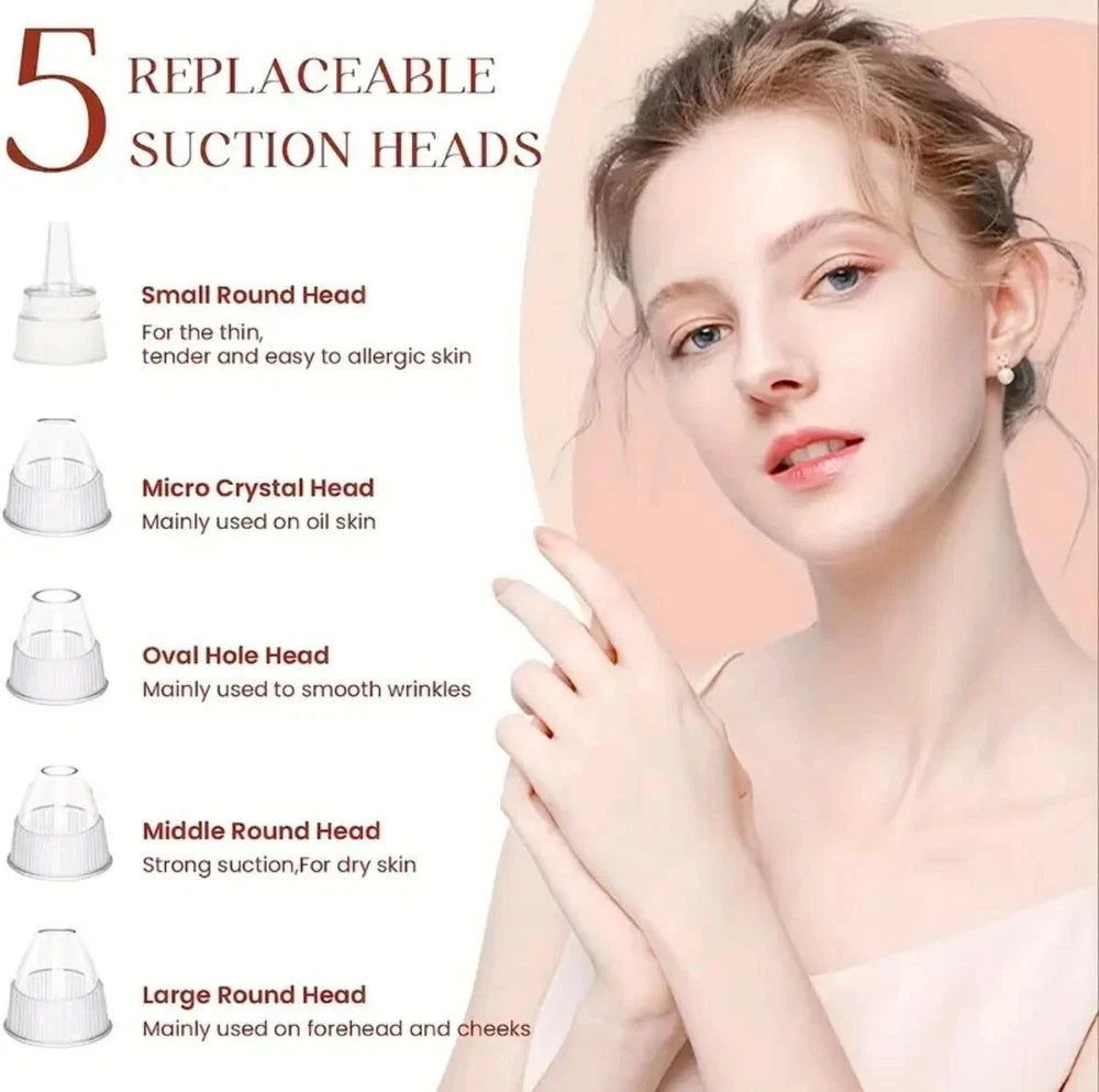 Electric Blackhead Remover Pore Nose Sucker Pimple Skin Acne Face Vacuum cleaner