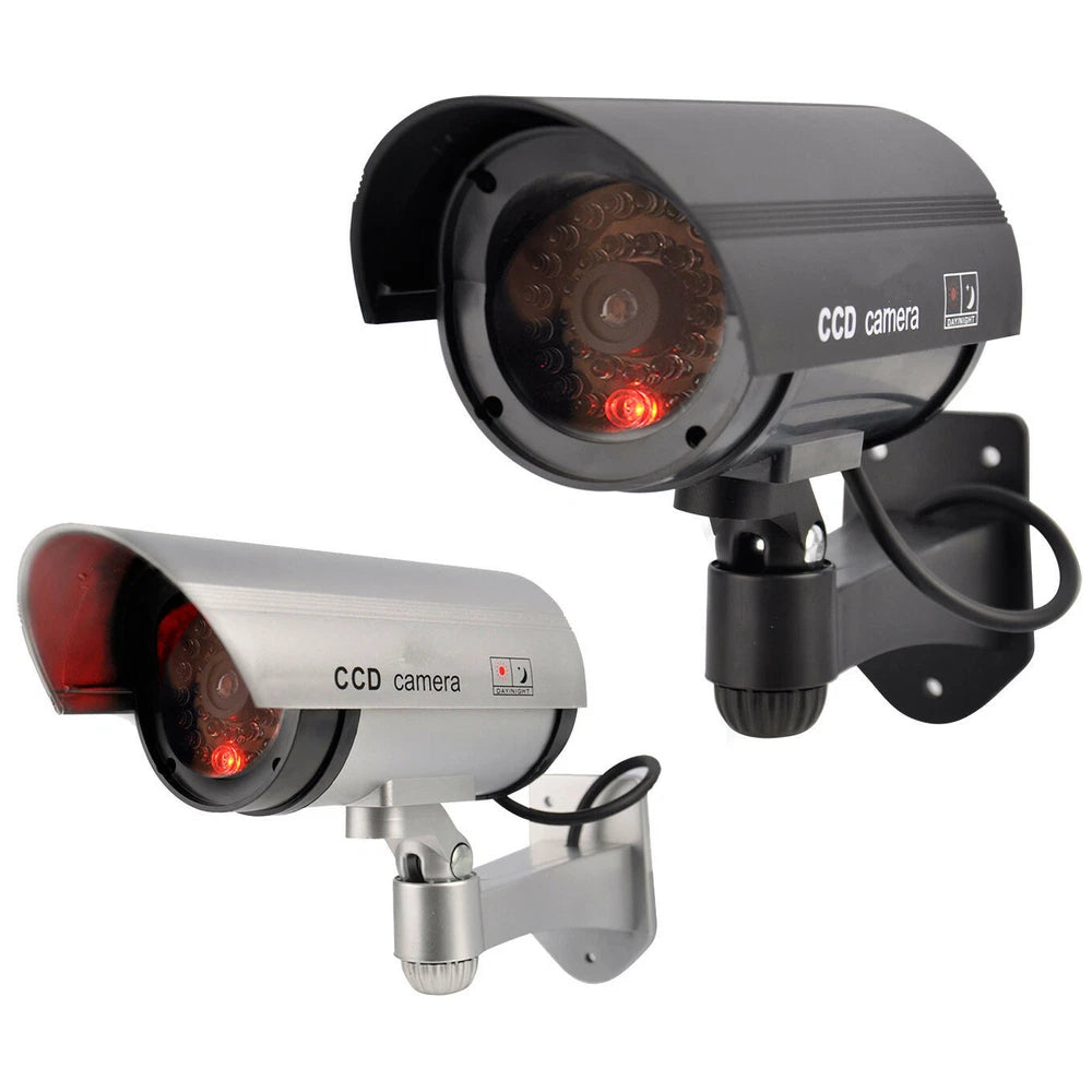 Fake  CCTV Security Camera Flashing LED Indoor Outdoor Surveillance